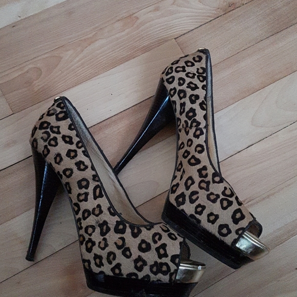 Leopard open toe sandals - Picture 2 of 2